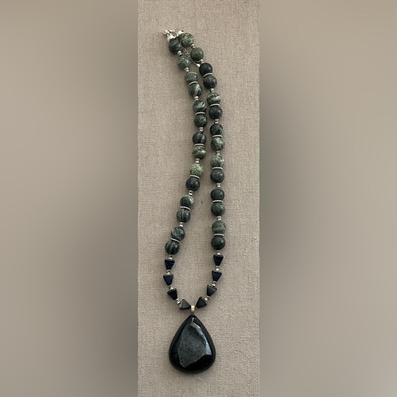 22 inch Kambaba Gemstone bead necklace NWOT - Picture 11 of 11